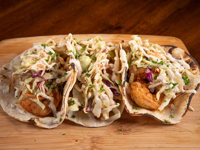 SHRIMP TACOS